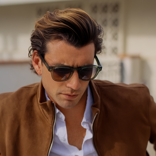 Nelson | Polarized - Crystal Agave Green / Grey Brown Gradient Lens