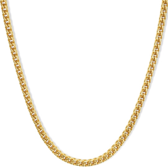 Gold || Gold Block Chain Necklace