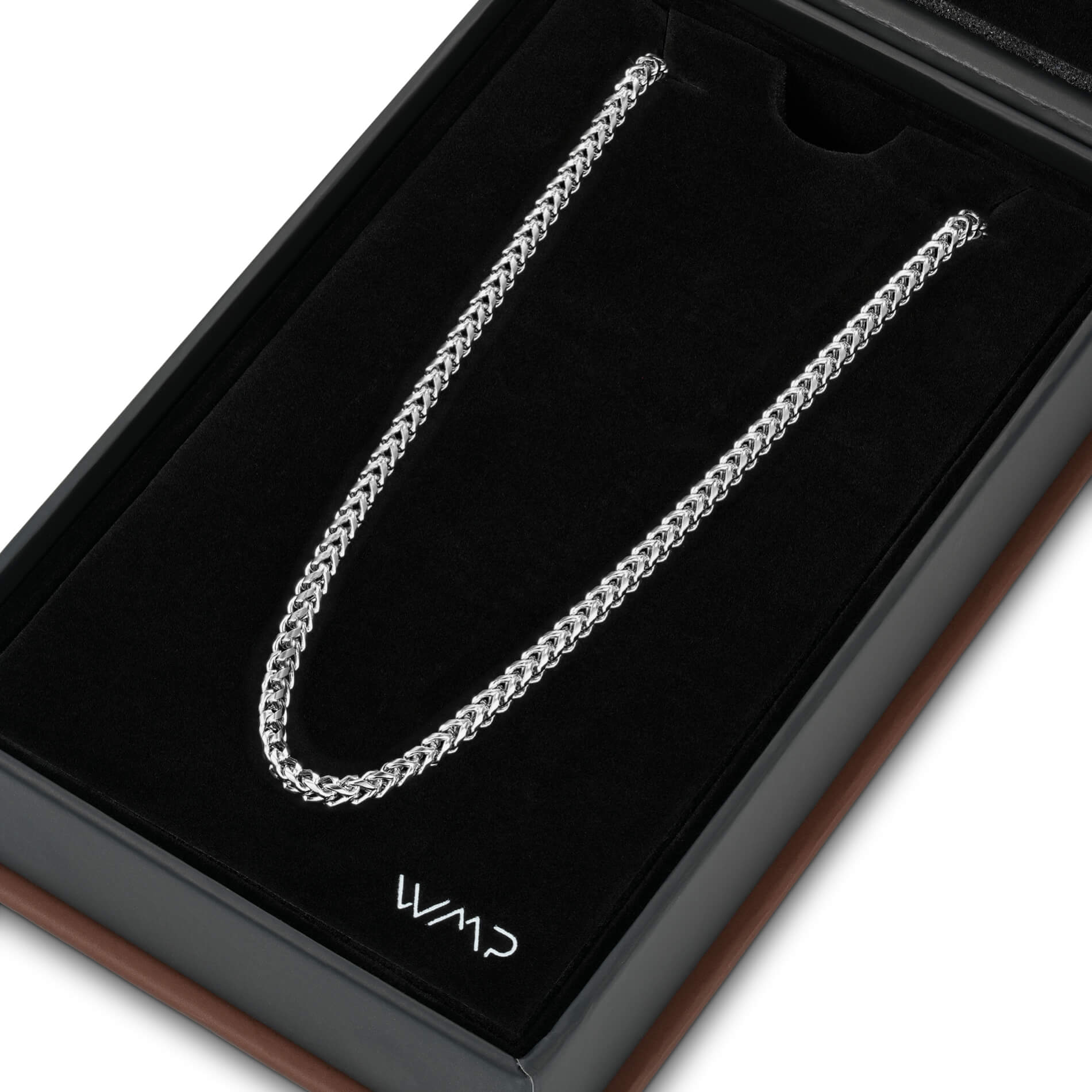 Silver || Silver Block Chain Necklace