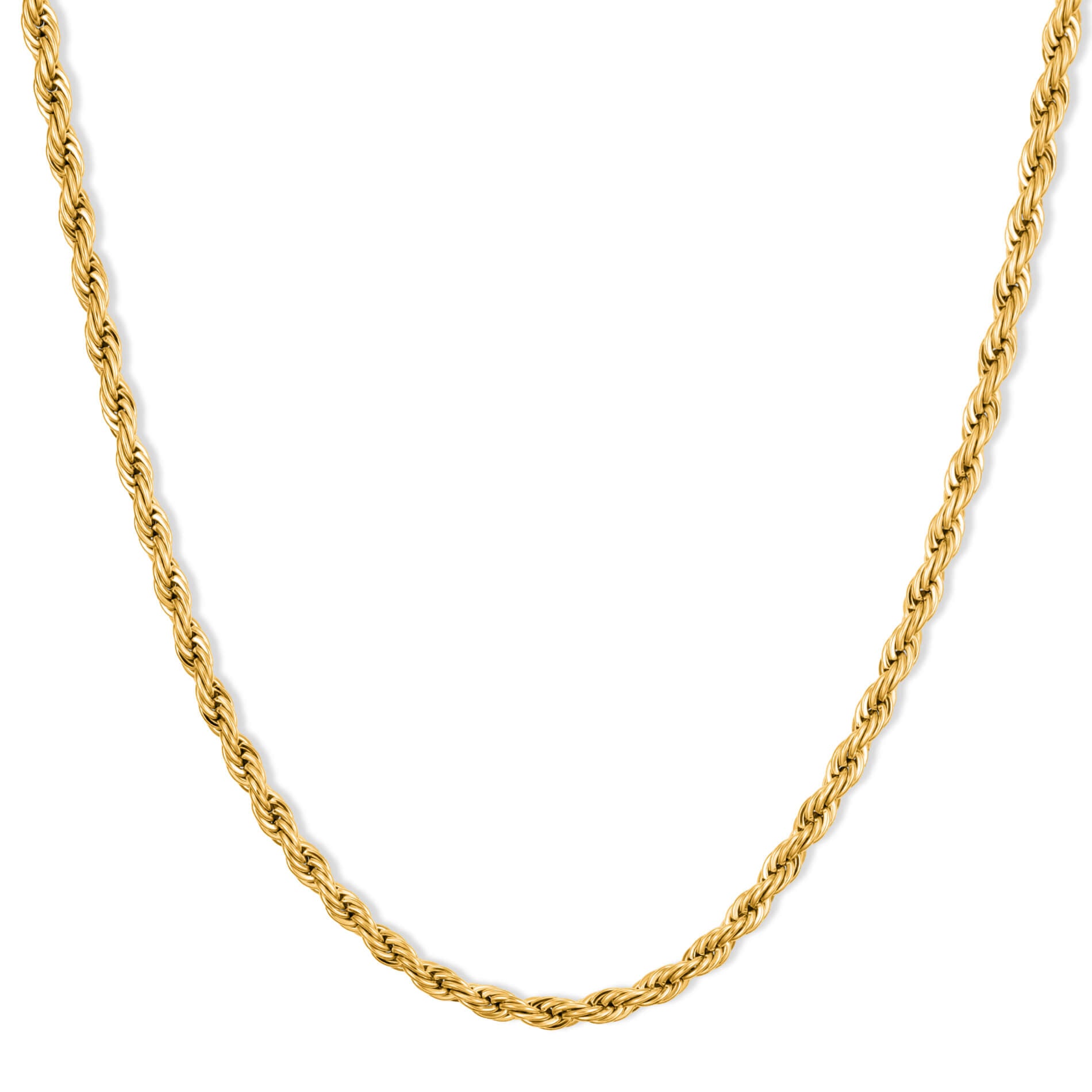 Gold || Twisted Gold Chain Necklace