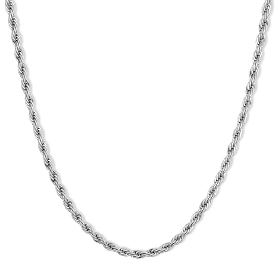 Silver || Twisted Silver Chain Necklace