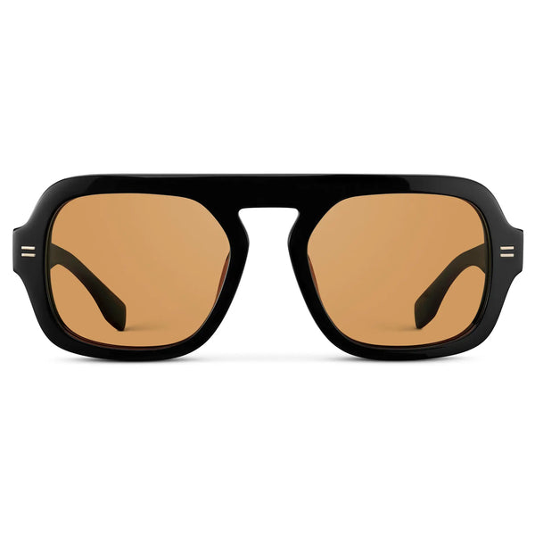 Naomi | Polarized - Black / Orange Lens