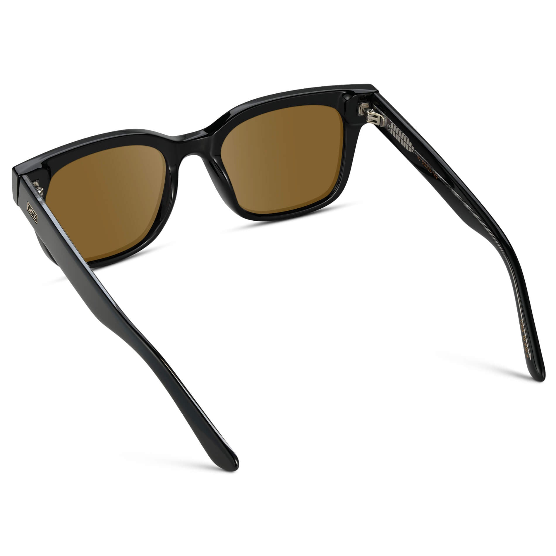 Black / Amber || Square Frame Prescription Sunglasses