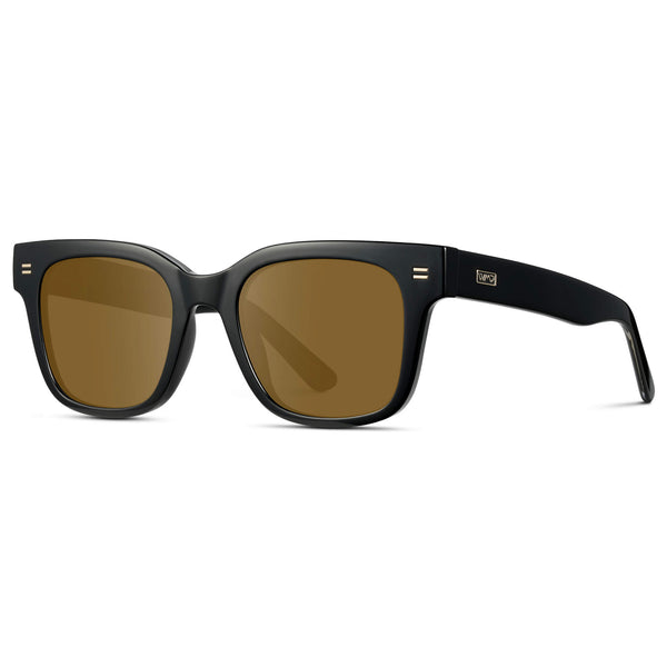 Nash | Prescription Sunglasses - Black / Amber