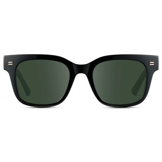 Black / G15 || Square Frame Prescription Sunglasses
