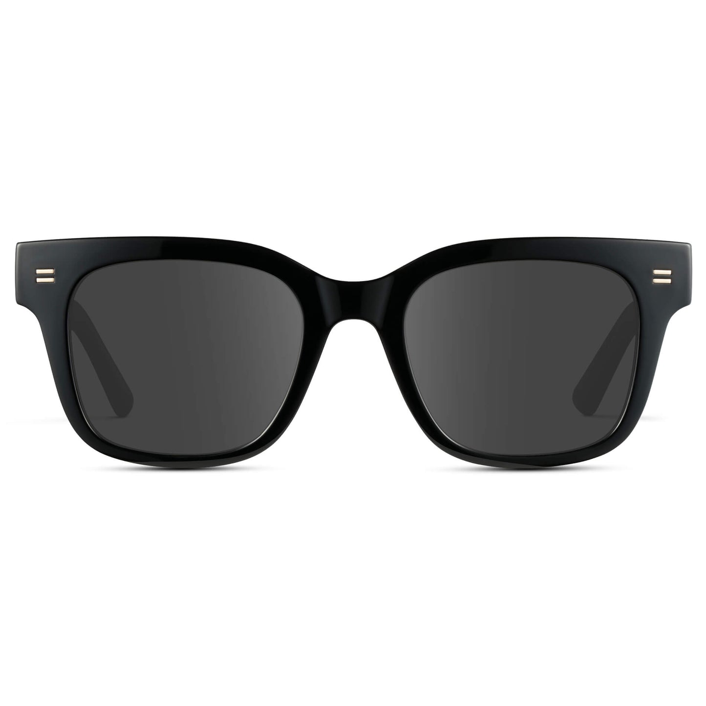 Black / Grey || Square Frame Prescription Sunglasses