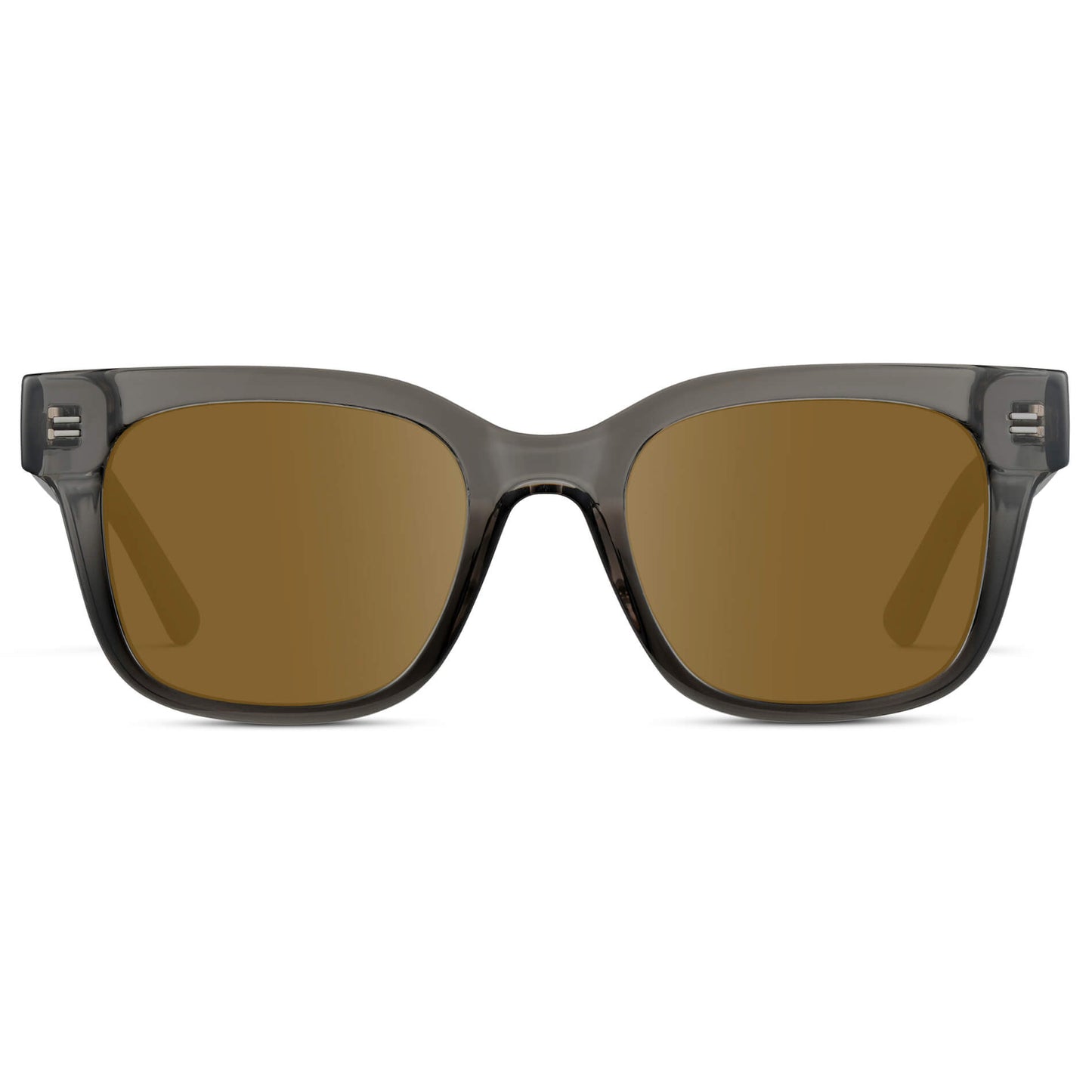 Black Ice Fade / Amber || Square Frame Prescription Sunglasses