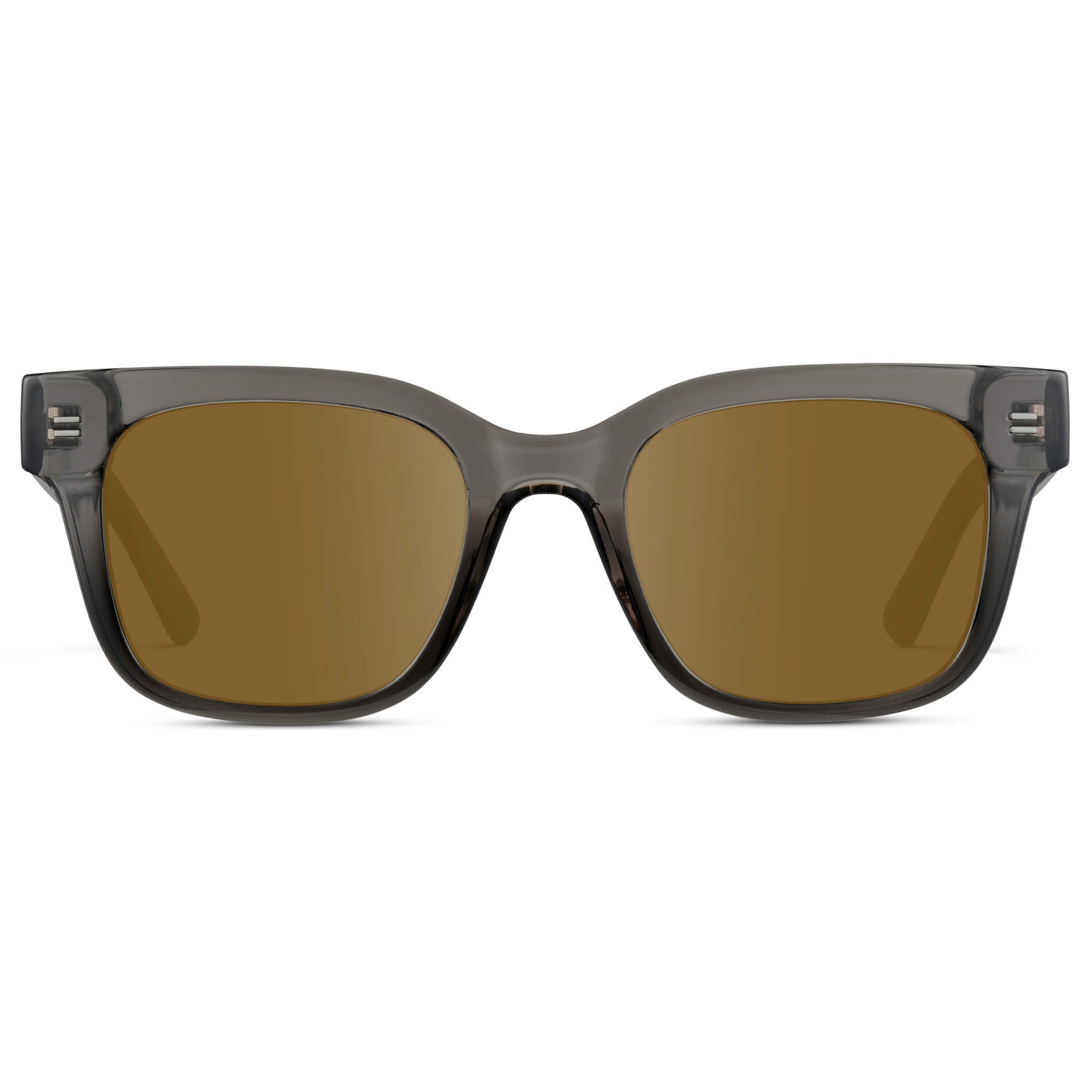 Black Ice Fade / Amber || Square Frame Prescription Sunglasses