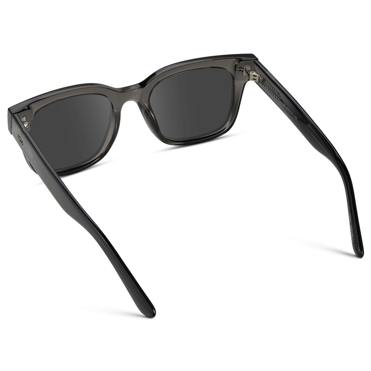Black Ice Fade / Grey || Square Frame Prescription Sunglasses