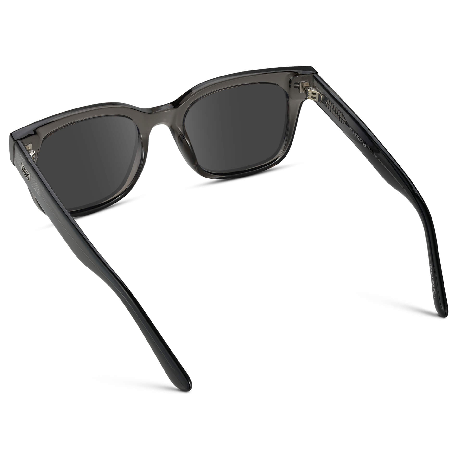 Black Ice Fade / Grey || Square Frame Prescription Sunglasses