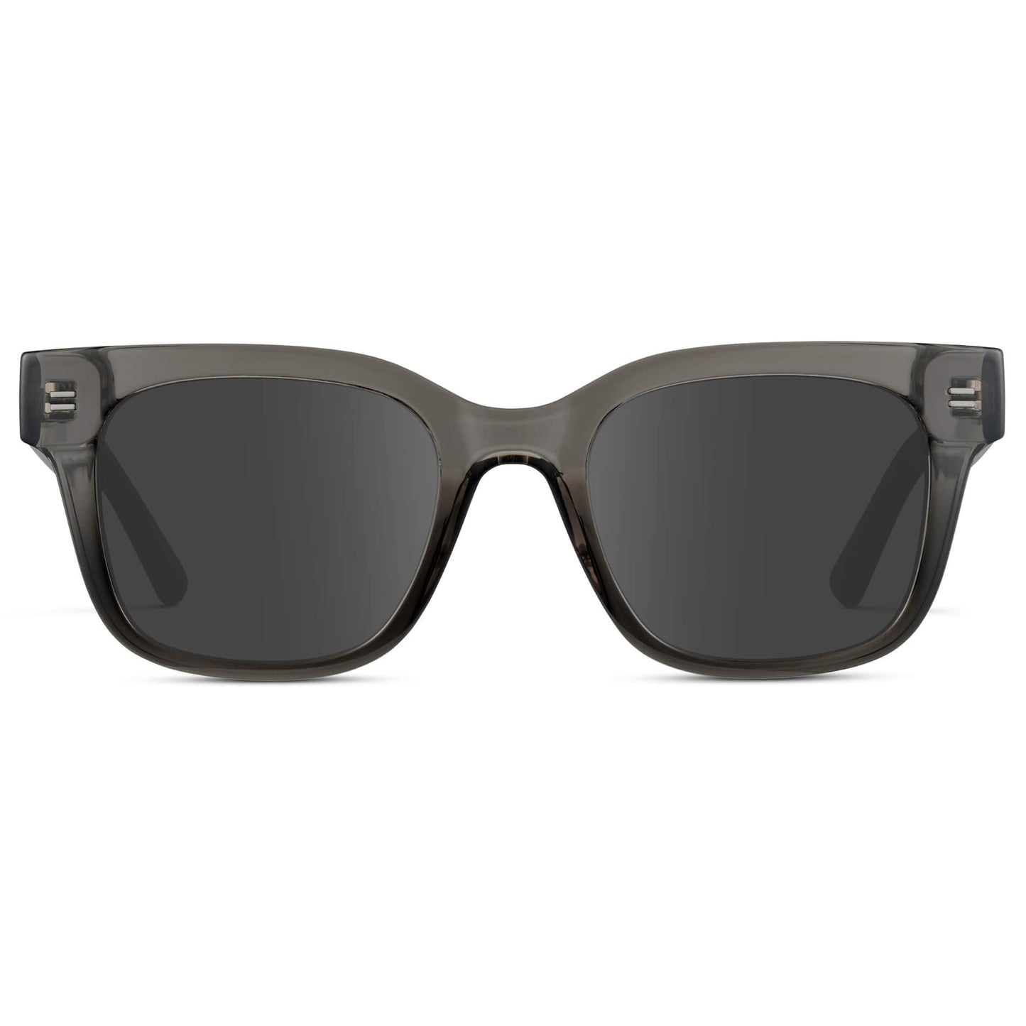 Black Ice Fade / Grey || Square Frame Prescription Sunglasses