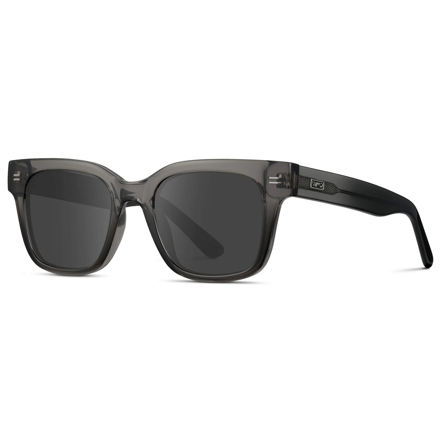 Black Ice Fade / Grey || Square Frame Prescription Sunglasses