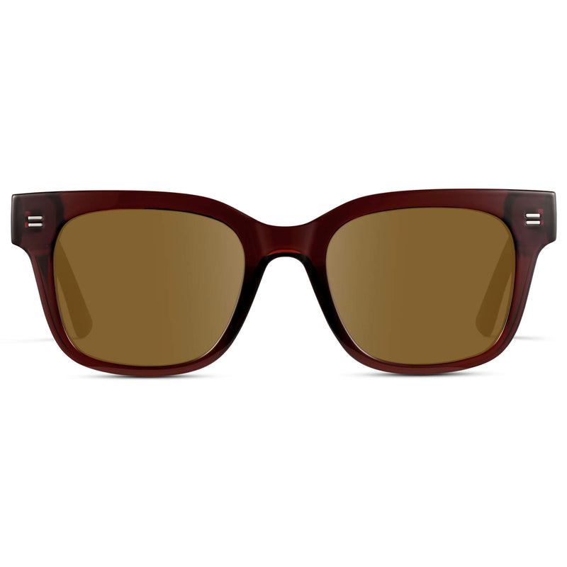 Nash | Prescription Sunglasses - Red Garnet / Amber