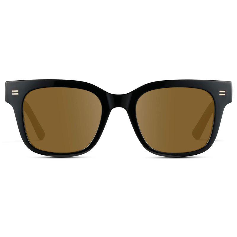 Nash | Prescription Sunglasses - Black / Amber