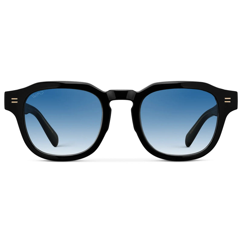Nelson | Polarized - Black / Blue Gradient Tinted Lens