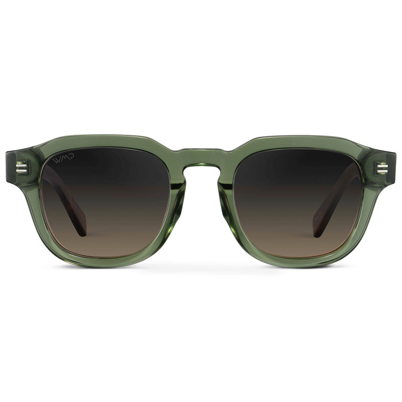 Nelson | Polarized - Crystal Agave Green / Grey Brown Gradient Lens
