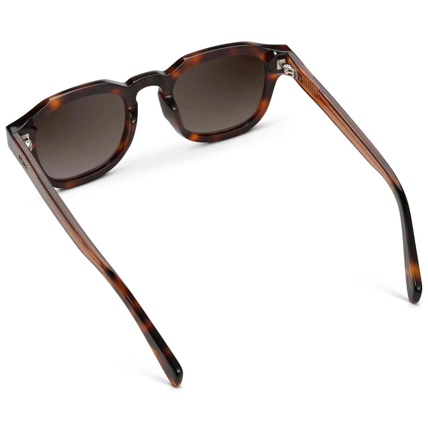 Havana Tortoise / Brown Gradient Lens || Men's Geometric Square Polarized Sunglasses with Tortoise Acetate Frame and Brown Gradient Lens