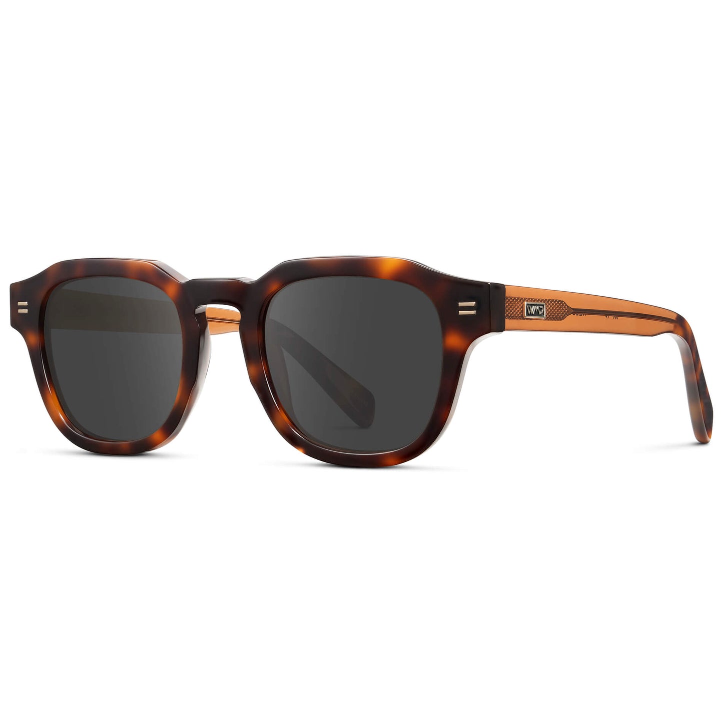 Havana Tortoise / Grey Lens || Men's Square Prescription Eyeglasses with Brown Tortoise Acetate Frame and Grey Prescription Lens