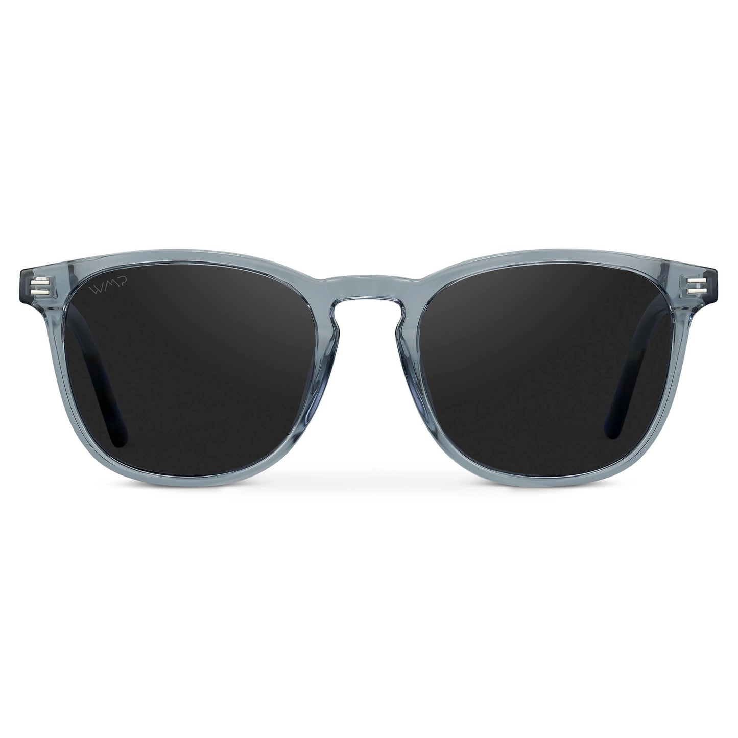 Crystal Cadet Grey / Black Lens || Classic Style Sunglasses with Grey Frame and Black Lens