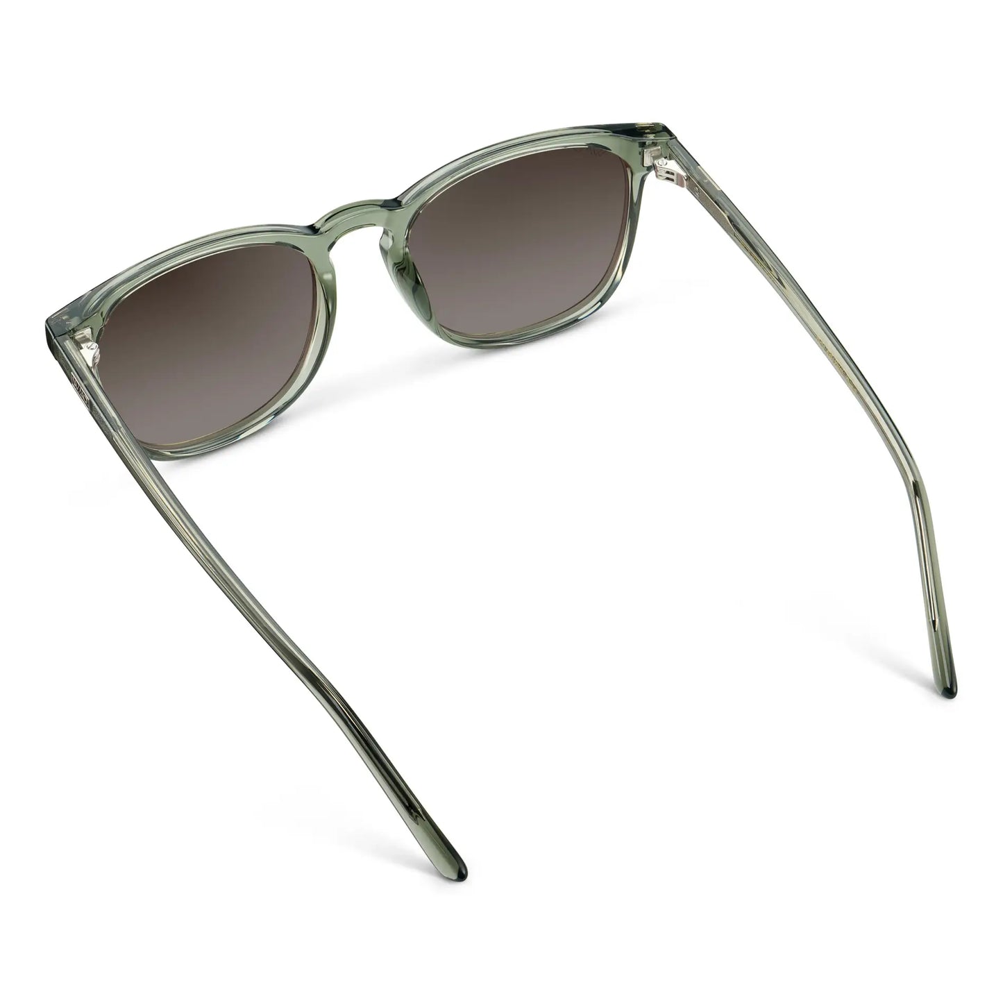Sage Green / Brown Gradient Lens || Men's Sage Green Square Frame Sunglasses with Brown Gradient Polarized Lenses