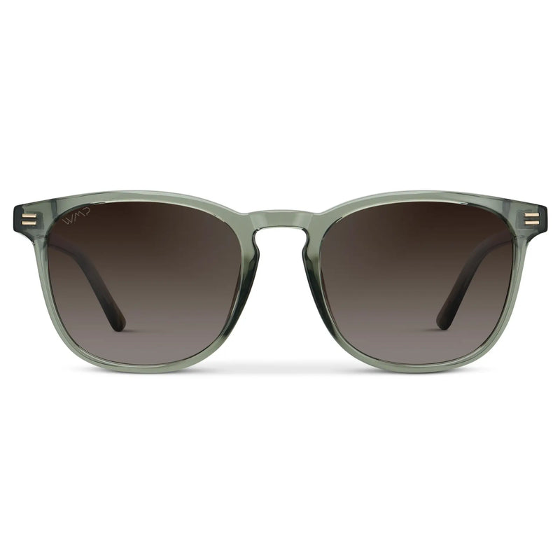 Nick | Polarized - Sage Green / Brown Gradient Lens