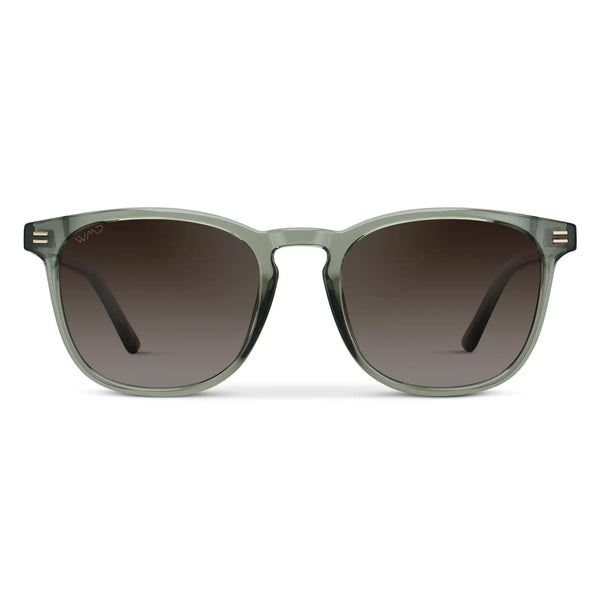 Nick | Polarized - Sage Green / Brown Gradient Lens