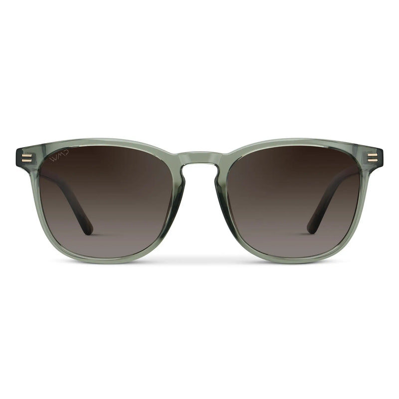 Nick | Polarized - Sage Green / Brown Gradient Lens