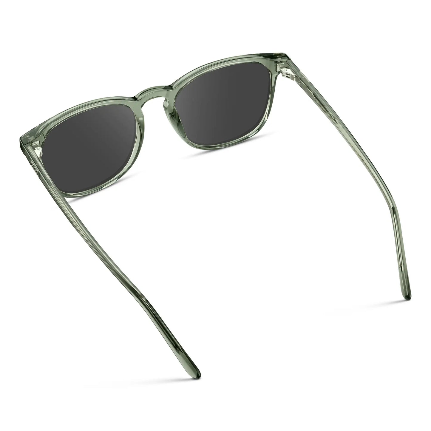 Sage Green / Grey Lens || Green Square Frame Prescription Sunglasses with Grey Lenses