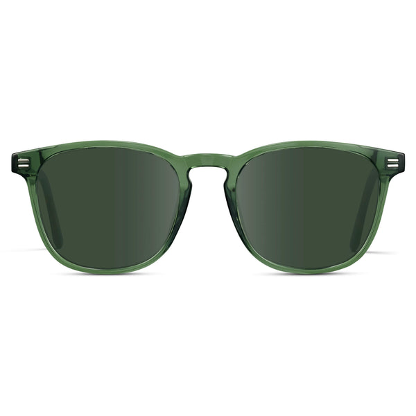 Nick | Prescription Sunglasses - Emerald Green / G15 Lens