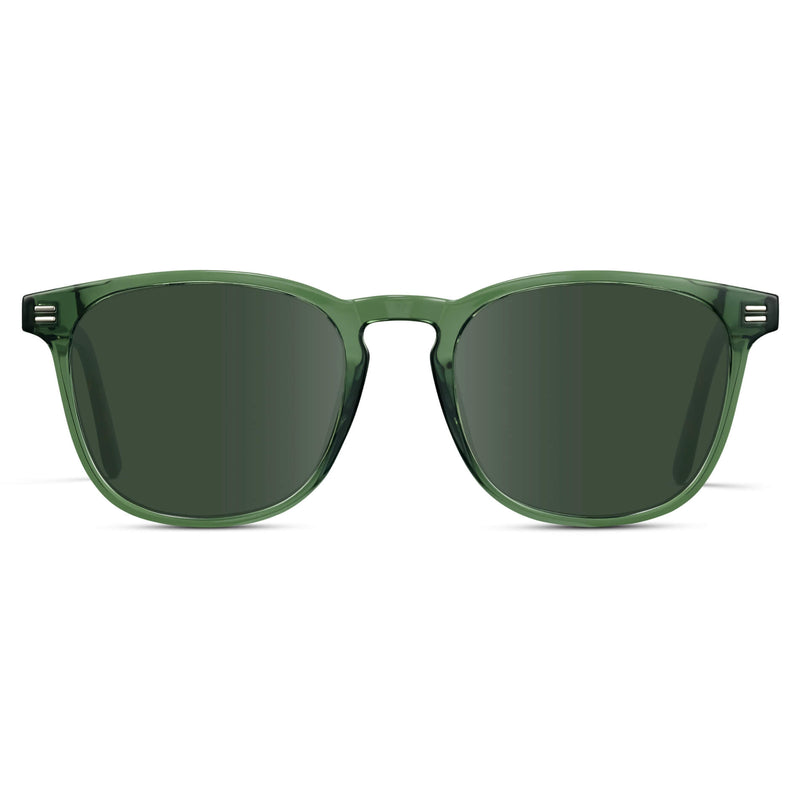Nick | Prescription Sunglasses - Emerald Green / G15 Lens