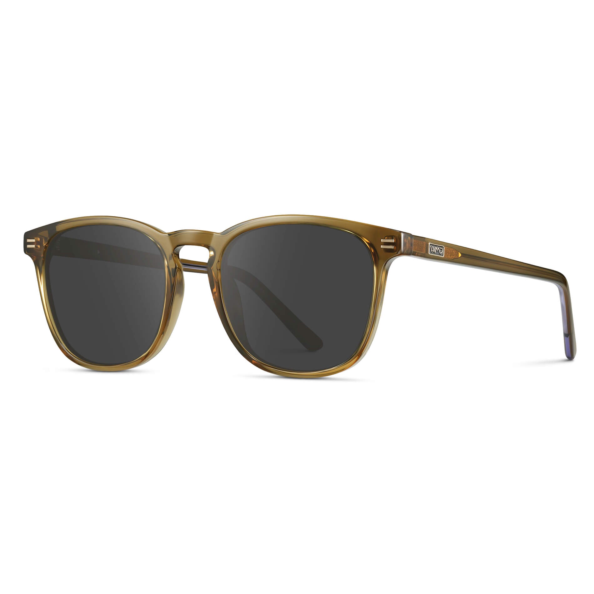 Crystal Verde / Grey Lens || Verde Square Frame Prescription Sunglasses with Grey Lenses