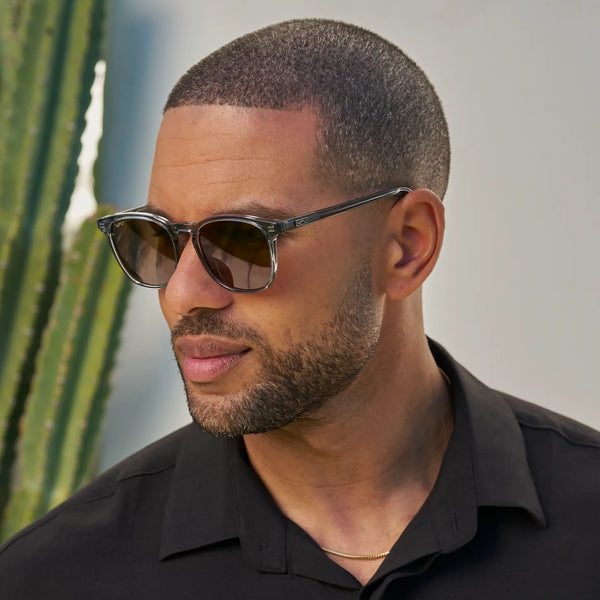 Nick | Polarized - Crystal Stone Blue / Brown Lens