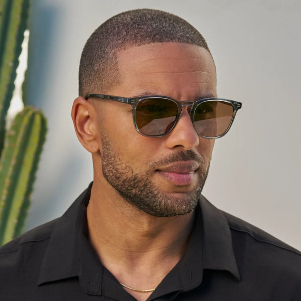 Nick | Polarized - Crystal Stone Blue / Brown Lens