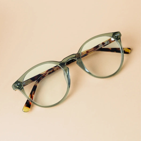 Owen | Blue Light - Tortoise Crystal Green