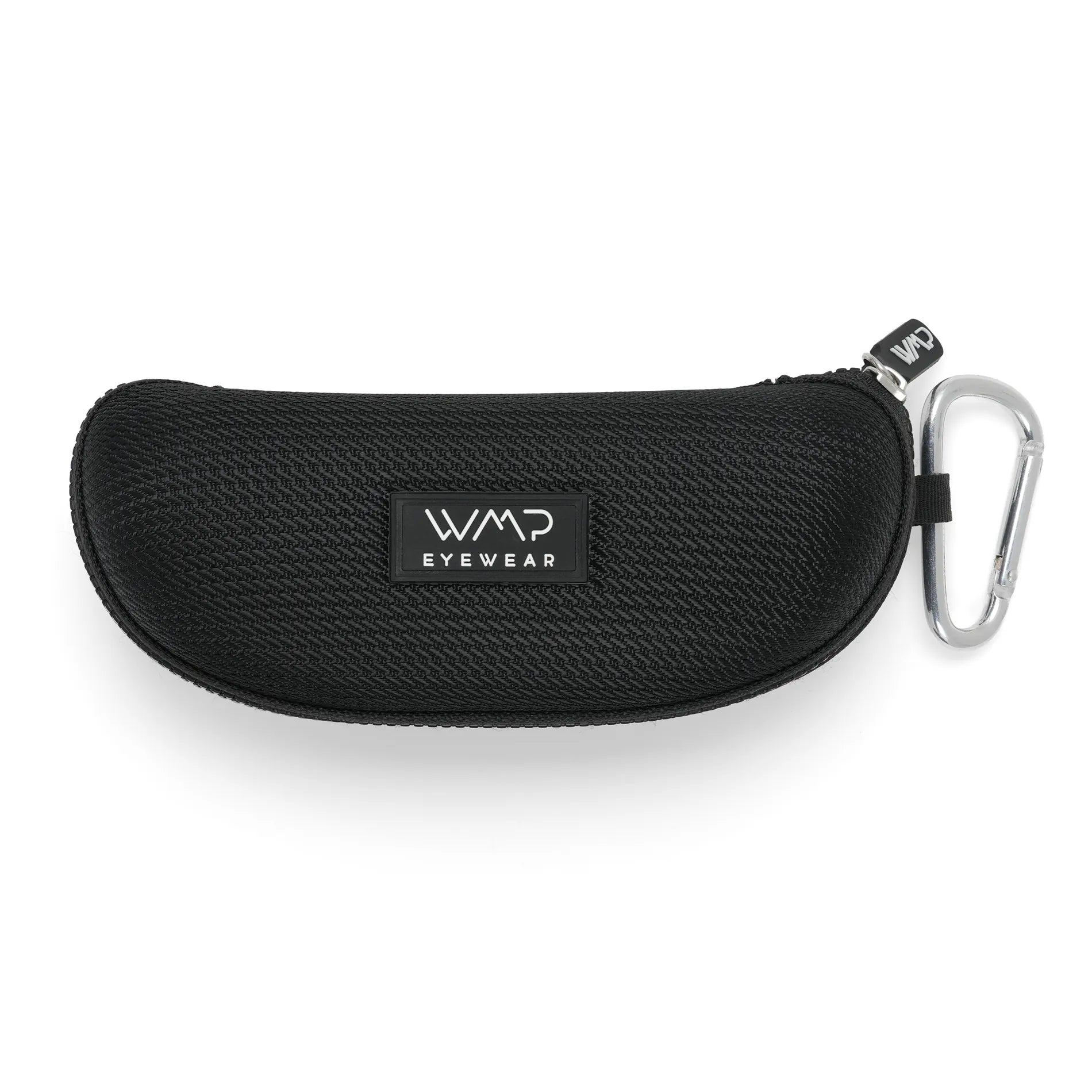 Black || Hard shell zipper case designed to protect eyewear from scratches and damage while on the go