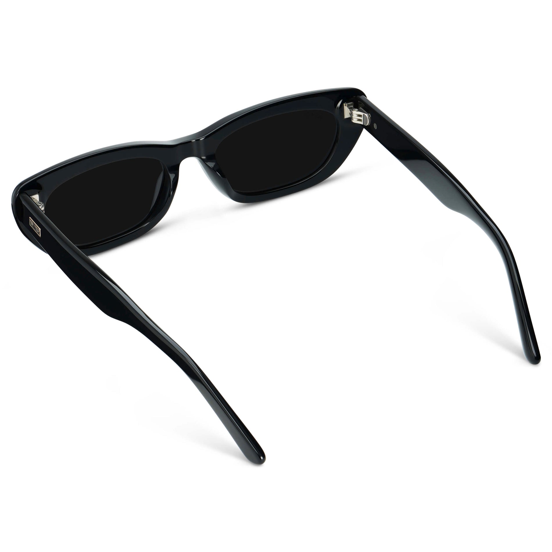 Black / Triple Black Lens || Women's Chunky Cat-Eye Sunglasses with Black Acetate Frame and Triple Black Non-Polarized Lens