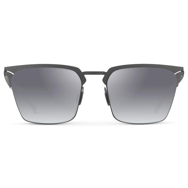 Raven | Polarized - Matte Grey / Gradient Mirror Silver Lens