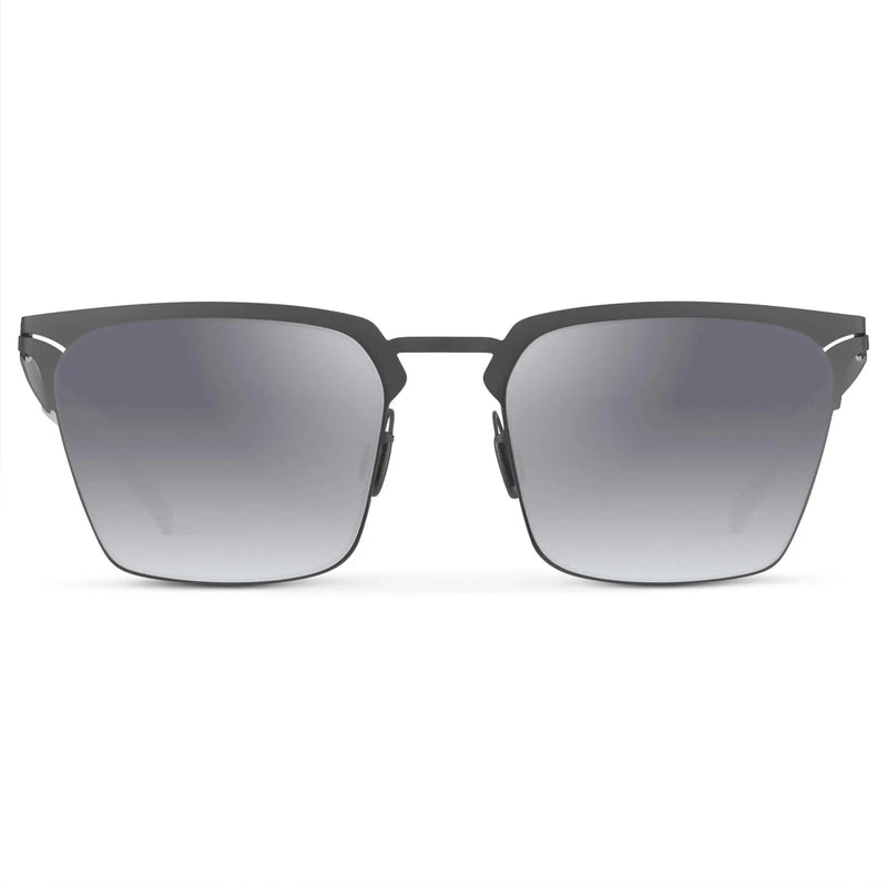 Raven | Polarized - Matte Grey / Gradient Mirror Silver Lens
