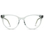 Glossy Clear || Women's Clear Cateye Acetate Frame Prescription Glasses with Clear Lenses