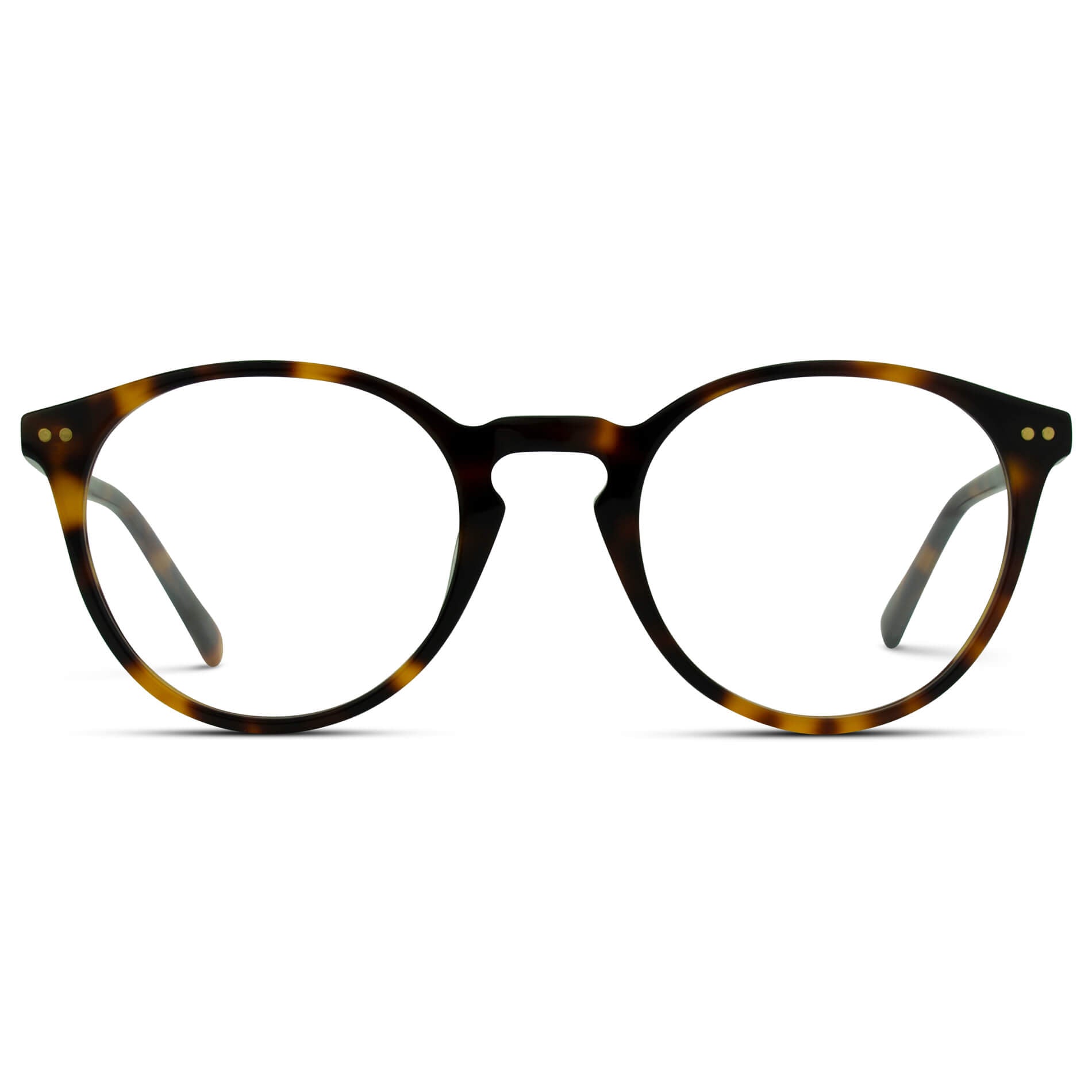 Tortoise Brown || Brown Round Frame Blue Light Blocking Glasses for Computer Use
