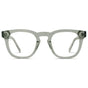 Sea Salt Grey || Women's Square Prescription Glasses with Grey Frame and Clear Lenses on a white background
