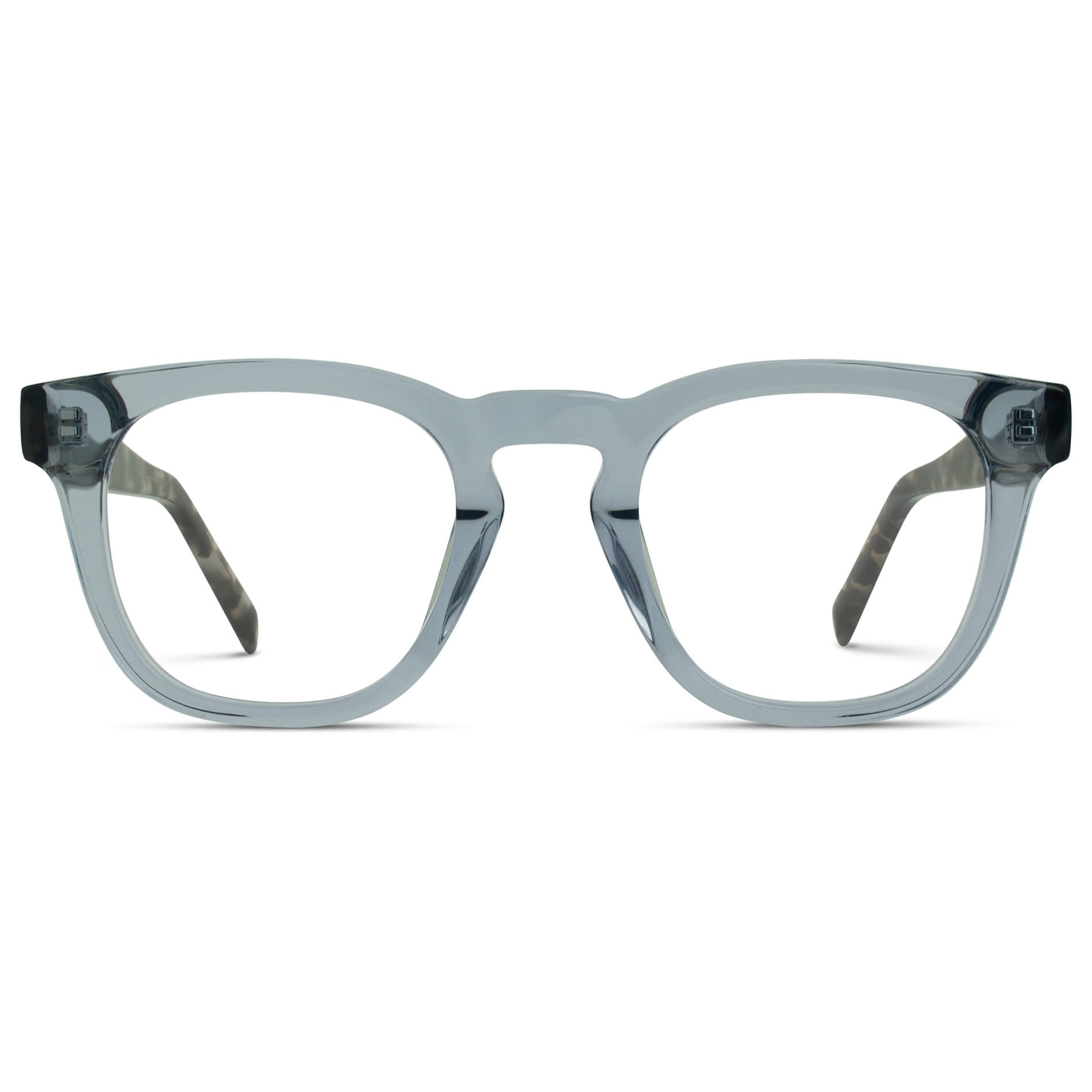 Tortoise Denim Blue || Blue Square Frame Blue Light Blocking Glasses for Computer Use