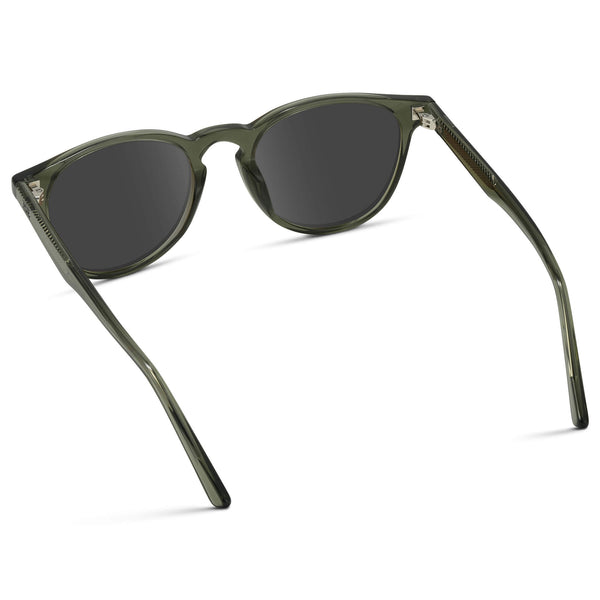 Rowan | Prescription Sunglasses - Crystal Sage / Grey Lens