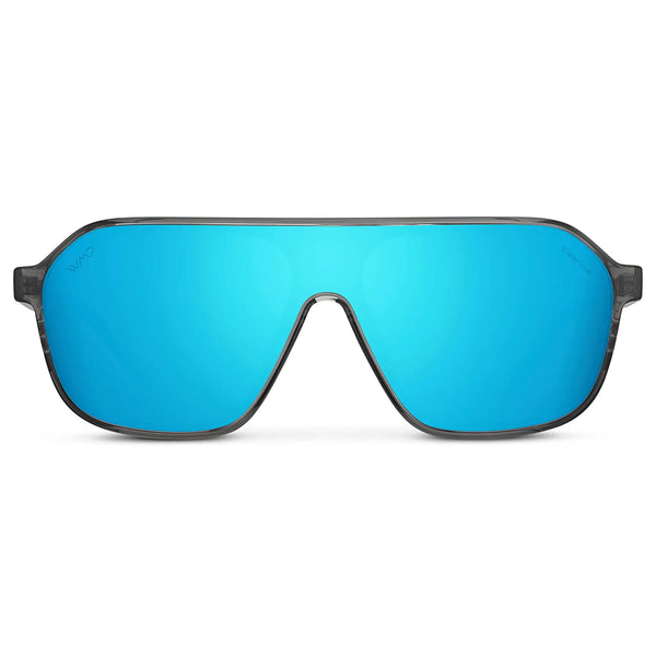 Ryder | Polarized - Ash Grey / Mirror Blue Lens
