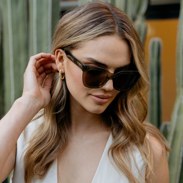 Stormi | Polarized - Khaki Crystal Green / Brown Lens