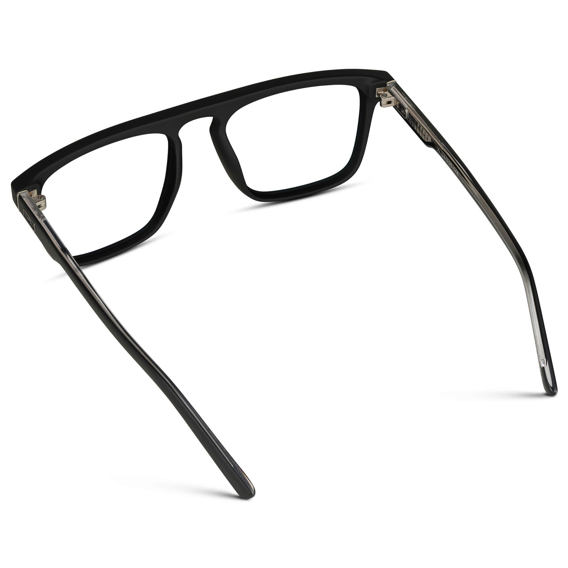 Matte Black || Prescription Frames with Clear Lens