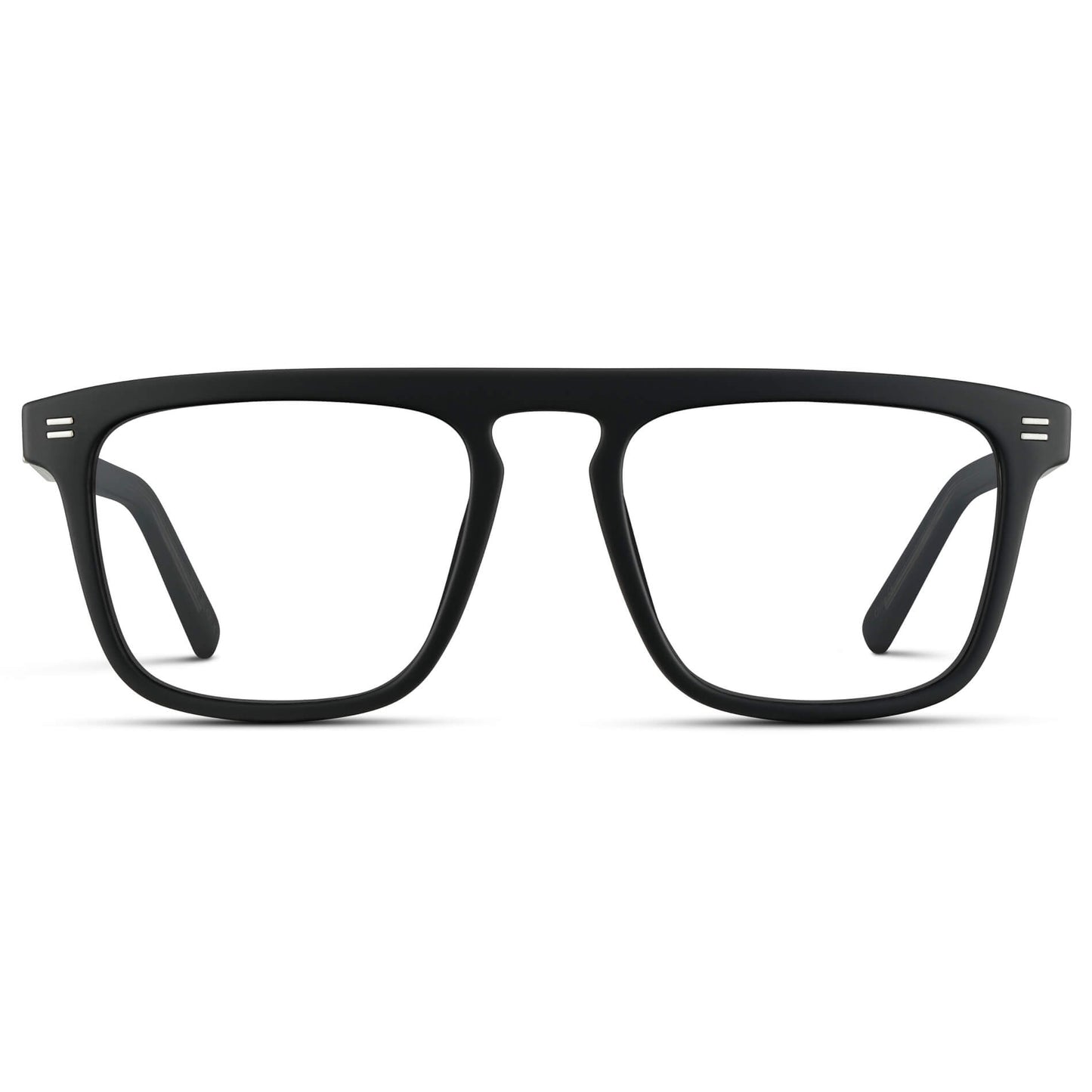 Matte Black || Prescription Frames with Clear Lens