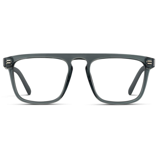 Crystal Stone Blue || Prescription Frames with Clear Lens