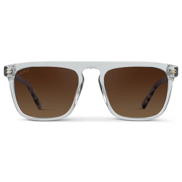 Sawyer | Polarized - Ice Grey / Brown Gold Gradient Lens