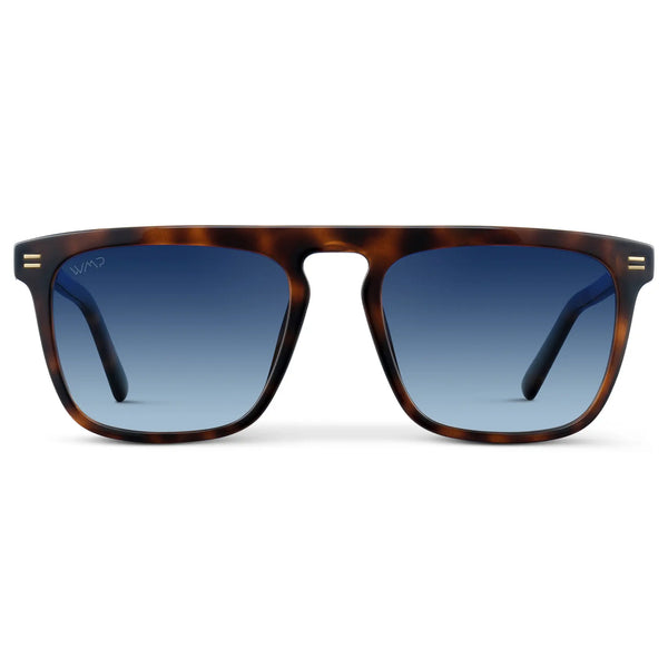 Sawyer | Polarized - Brown Tortoise / Blue Gradient Lens